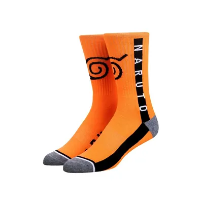Naruto Logo Taped Athletic Crew Socks