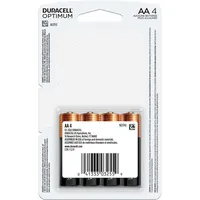 Pack Of 4 Long Life Aa Batteries, Resealable Packaging