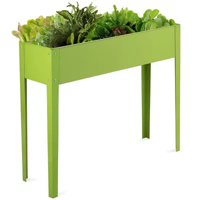 40"x12" Outdoor Elevated Garden Plant Stand Raised Tall Flower Bed