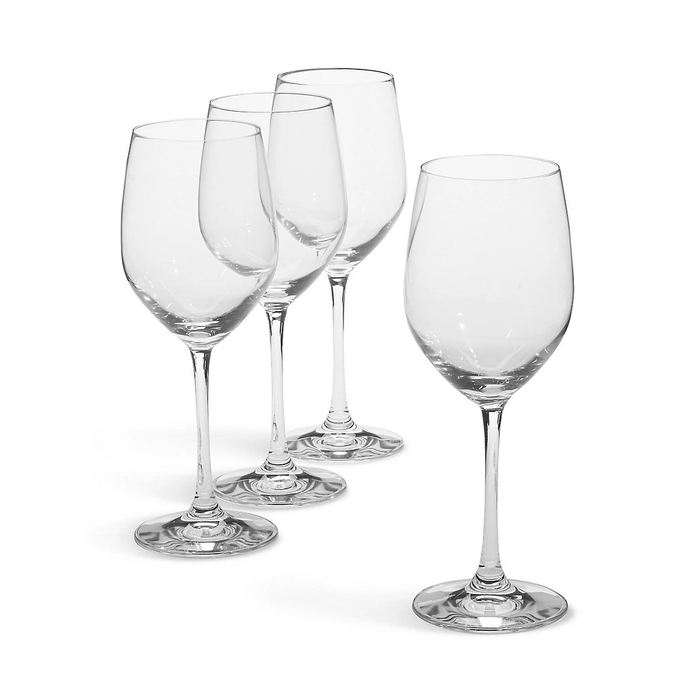 Ensemble de quatre verres à vin rouge