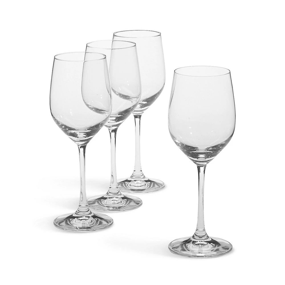 Set of 4 White Wine Glasses