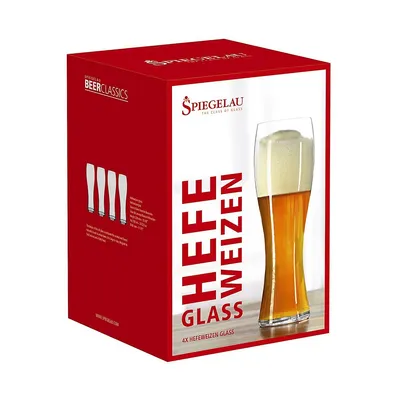 Beer Classics Wheat Glasses Set of 4