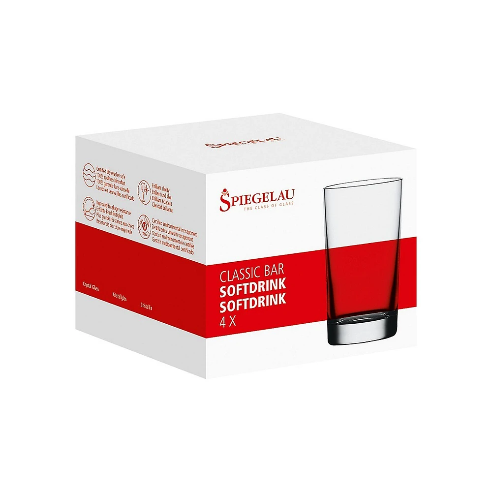 Ensemble de 4 verres pour boissons gazeuses Classic Bar