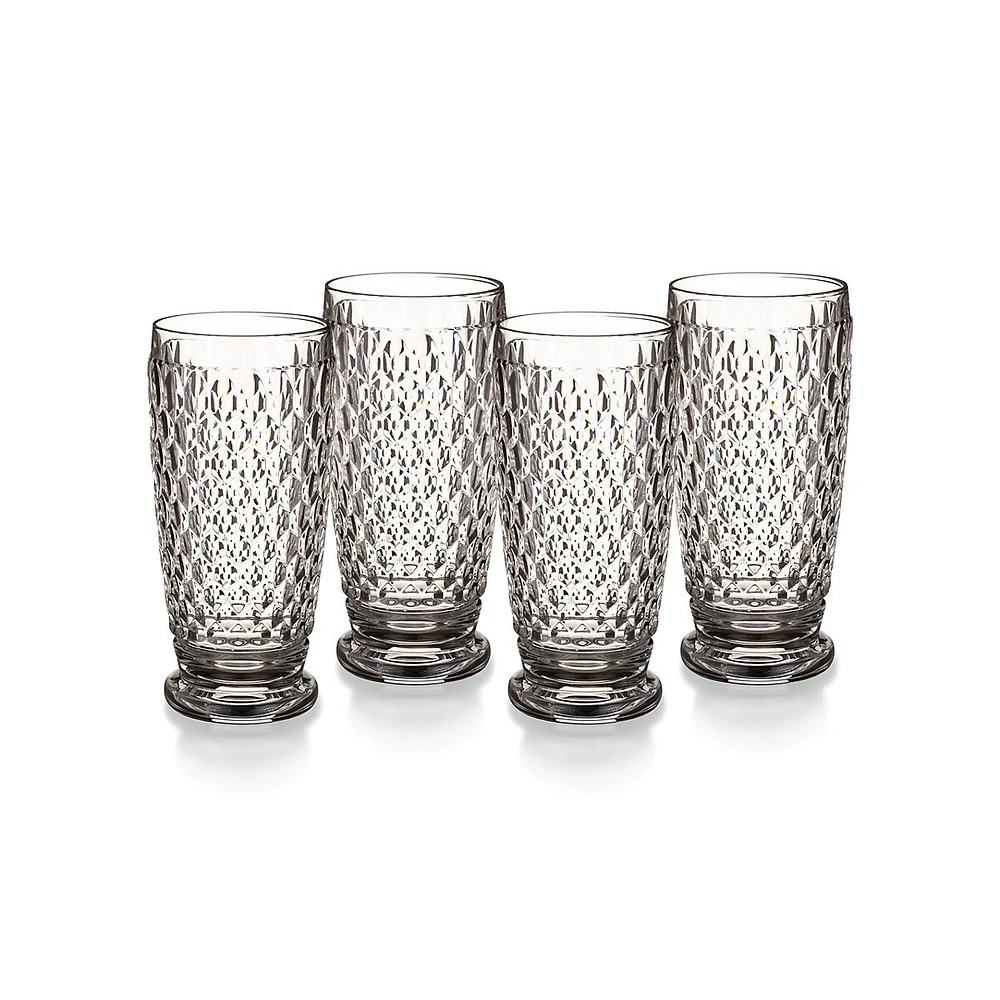 4-Piece Boston Coloured Highball Glasses Set