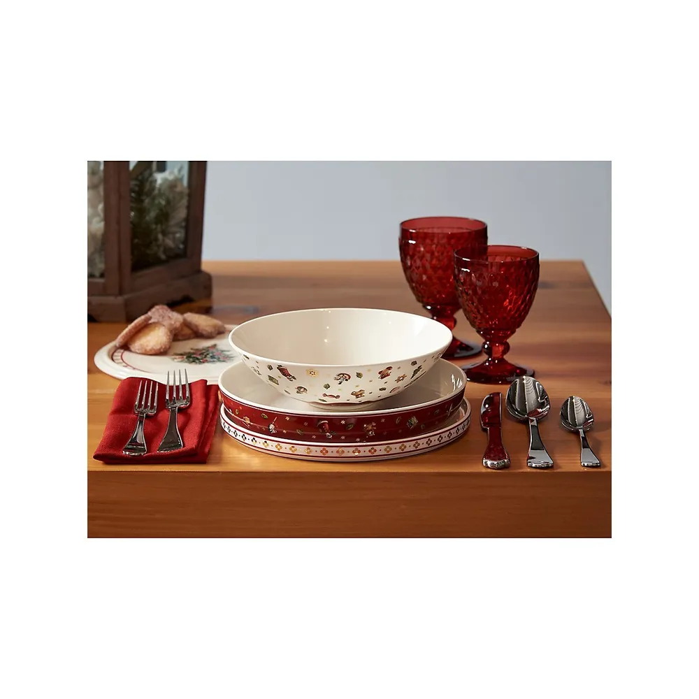 Boston Red Coloured Claret 4-Piece Set