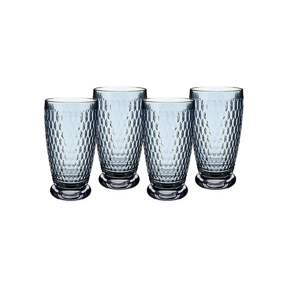 4-Piece Boston Coloured Highball Glasses Set