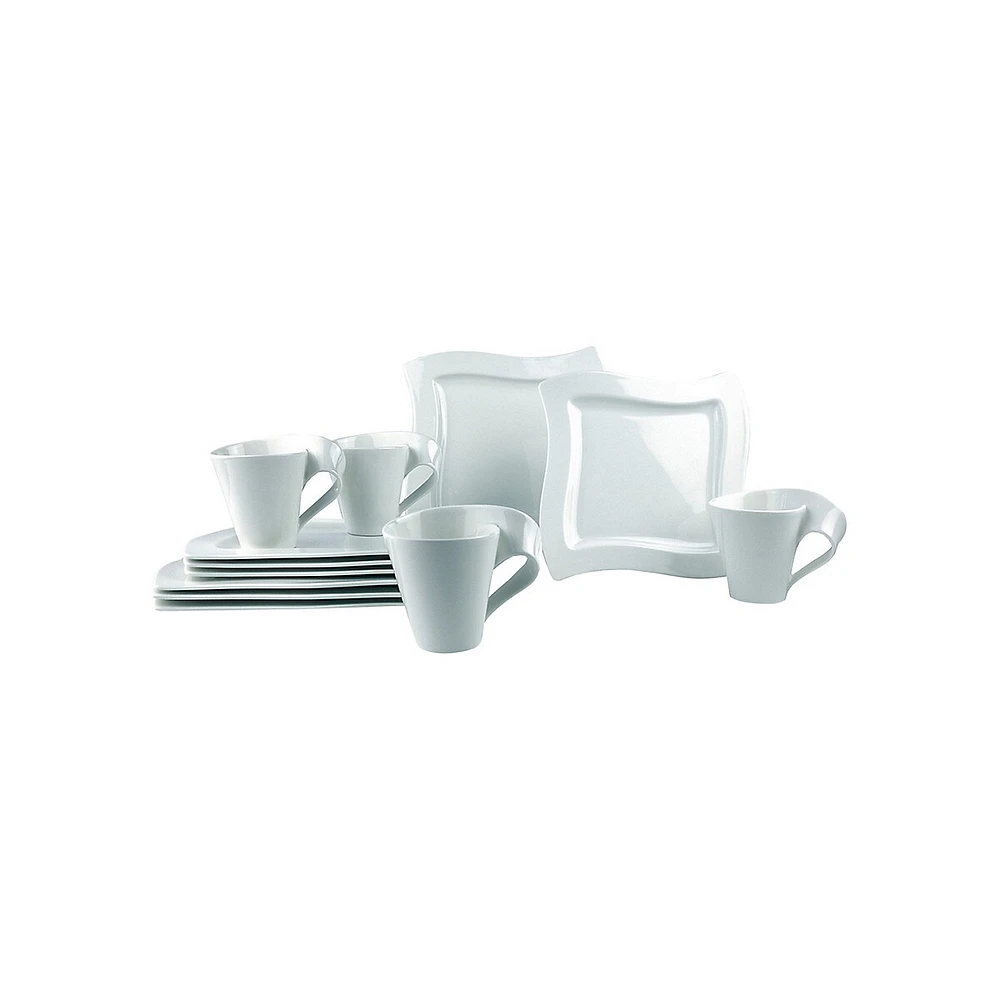 New Wave 12-Piece Dinnerware Set