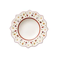 Toy's Delight 10.25-Inch White Rim Soup Bowl