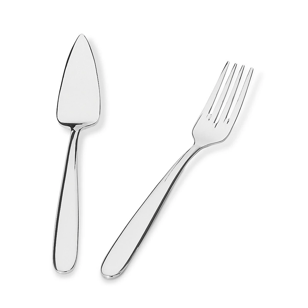 Stainless Steel Fish Serving Fork & Spade Set