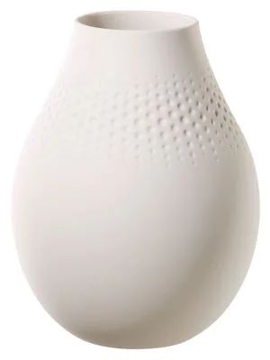 Manufacture Collier Blanc Perle 8-Inch Tall Vase