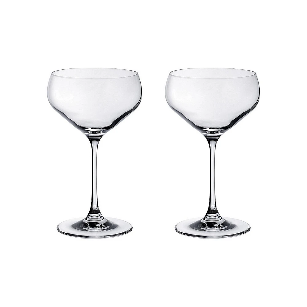 Purismo Coupe 2-Piece Champagne Glass Set