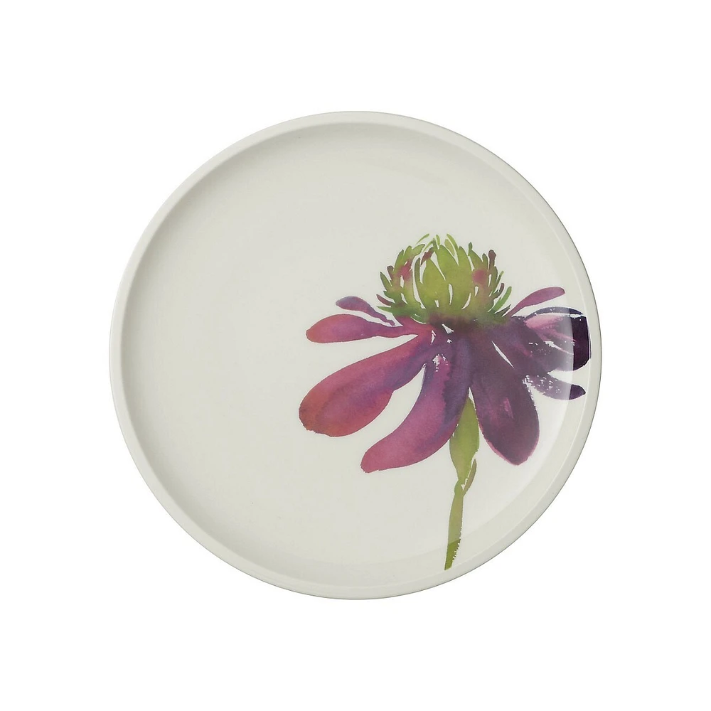 Assiette plate en porcelaine Artesano Flower Art