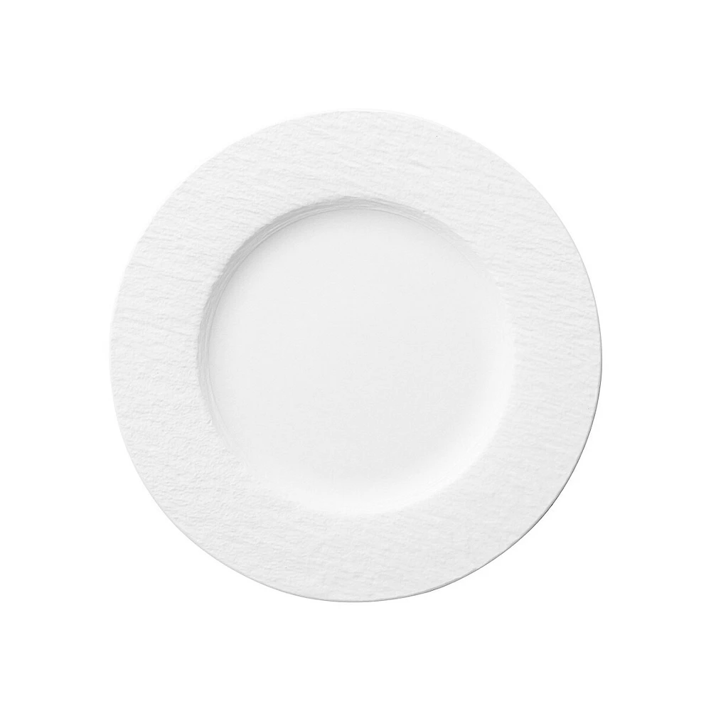 Assiette plate en porcelaine Manufacture Rock Blanc