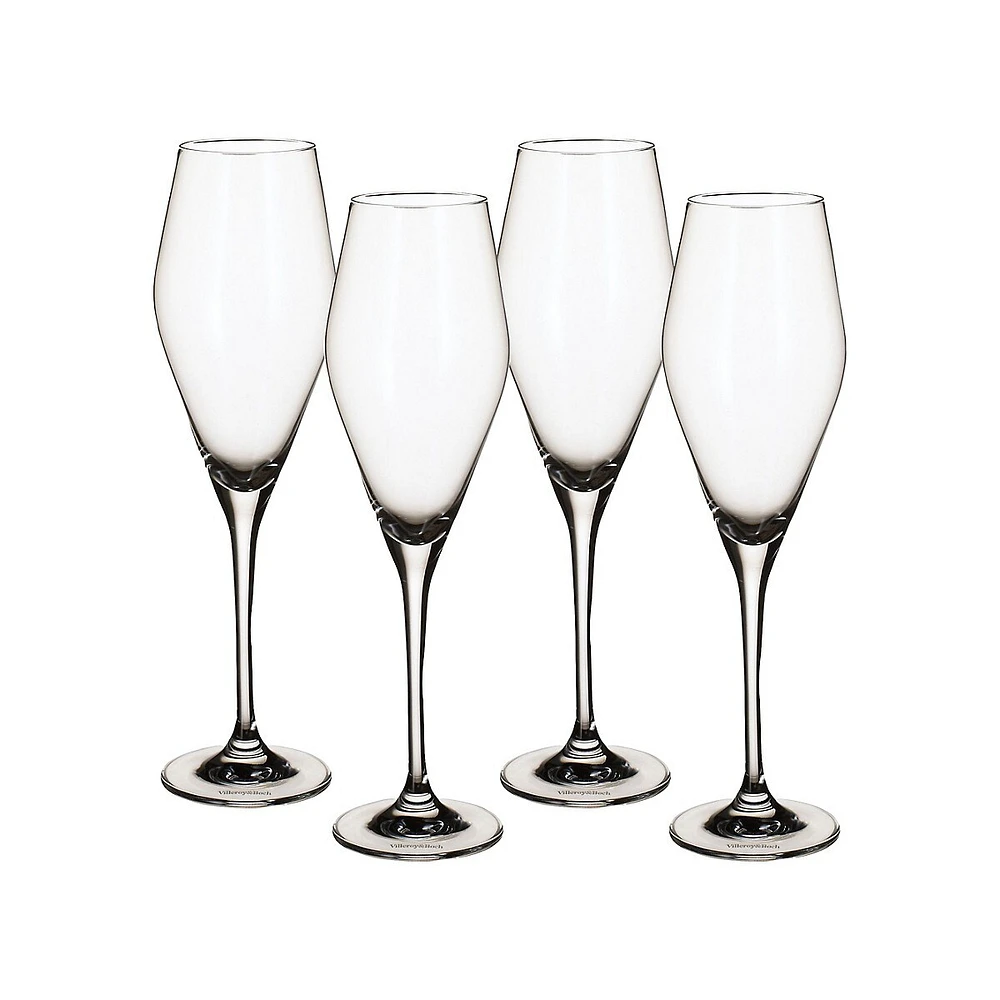 4-Piece La Divina Champagne Flute Set