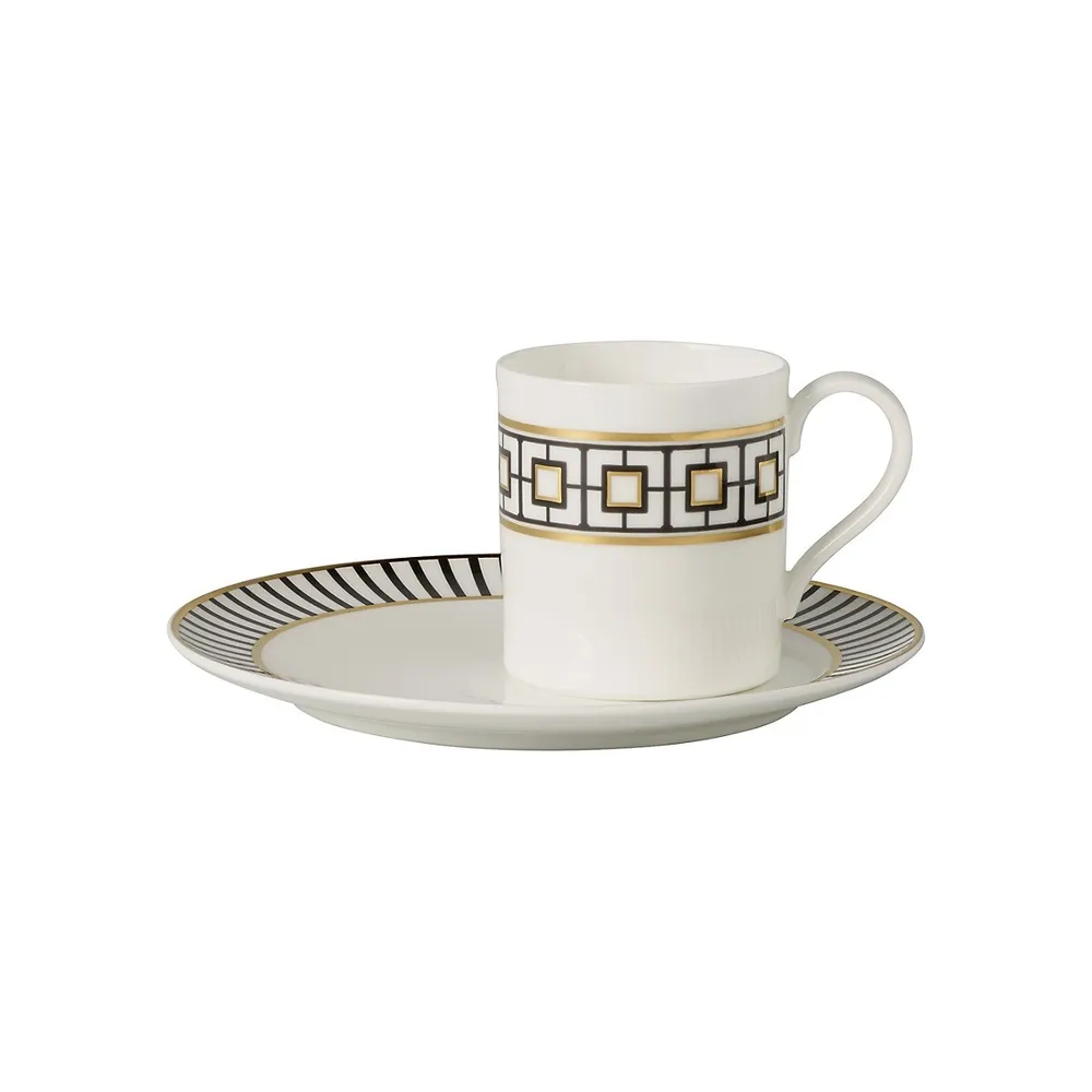 Metro Chic Porcelain 5-Piece Place Setting