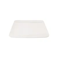 Manufacture Rock Blanc Porcelain Square Dinner Plate