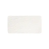 Grand plat de service rectangulaire Manufacture Rock Blanc