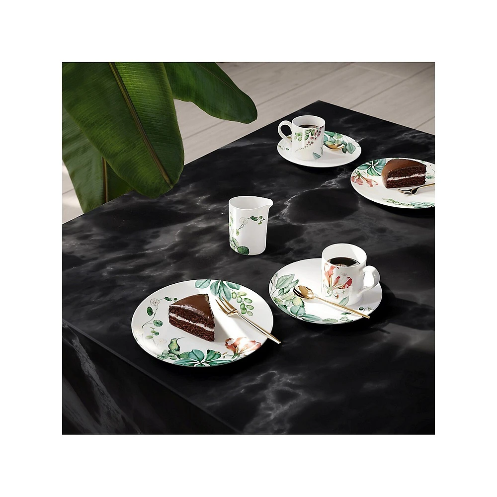 Assiette à salade en porcelaine tendre Avarua