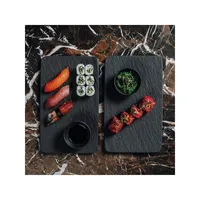 Petite assiette de service rectangulaire Manufacture Rock