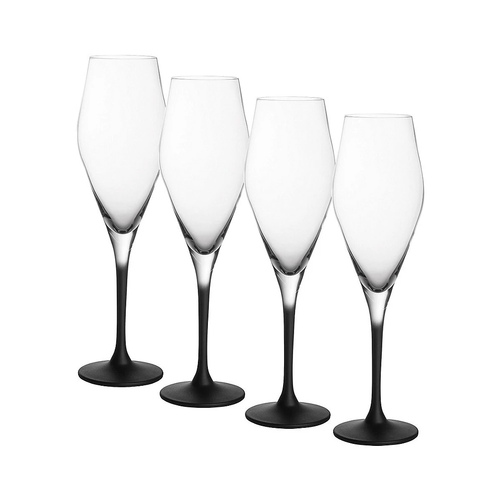 Manufacture Rock 4-Piece Champagne Flutes Set