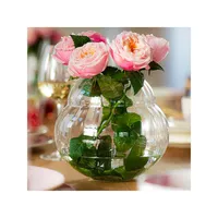 Rose Garden Home Crystal Glass Vase-Hurricane Lamp