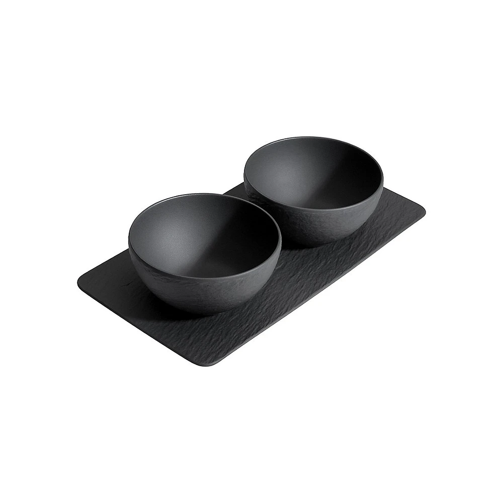 Manufacture Rock 3-Piece Condiment Set