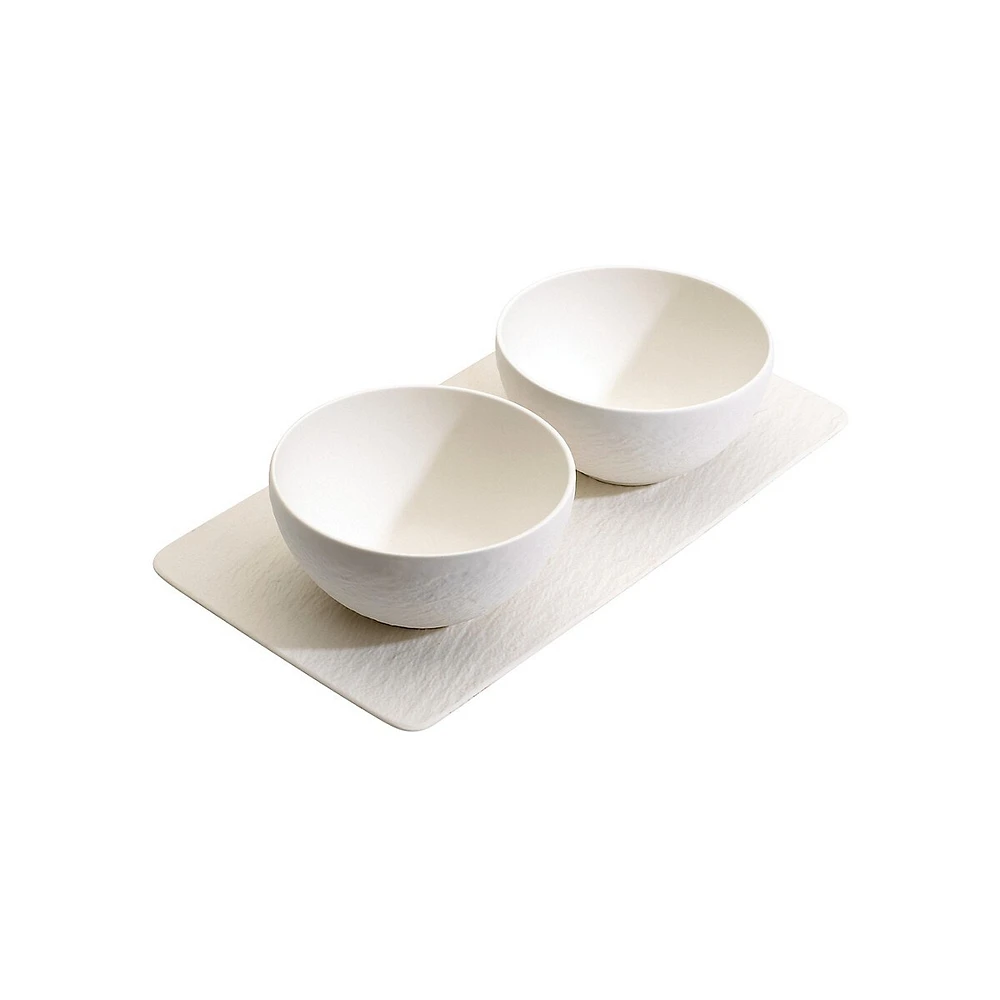 Manufacture Rock 3-Piece Condiment Set