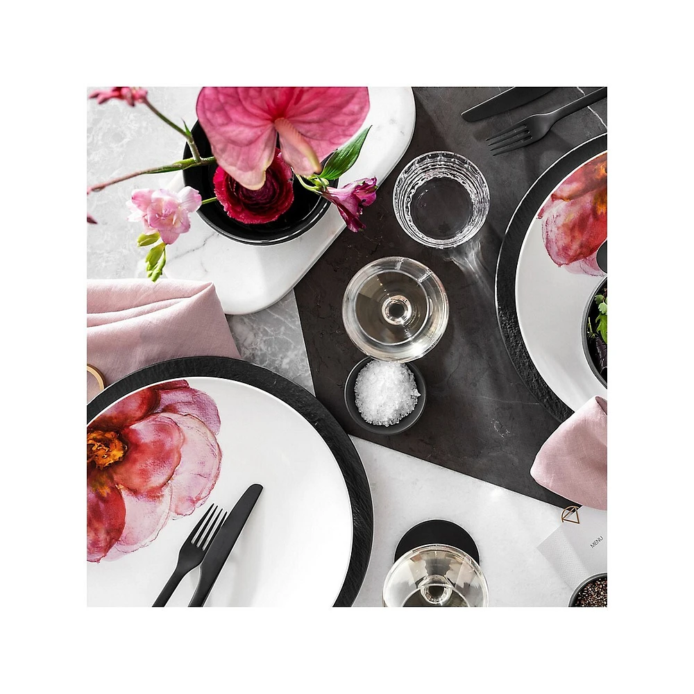 Rose Garden 12-Piece Dinnerware Set