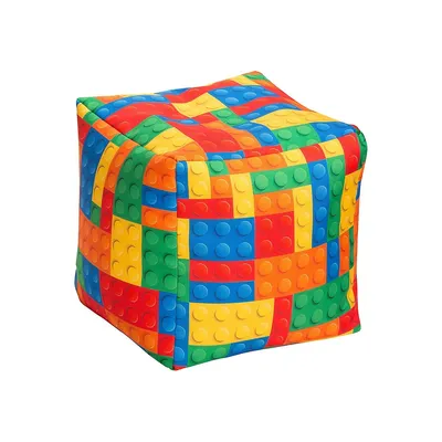 Fauteuil poire en forme de cube Bricks