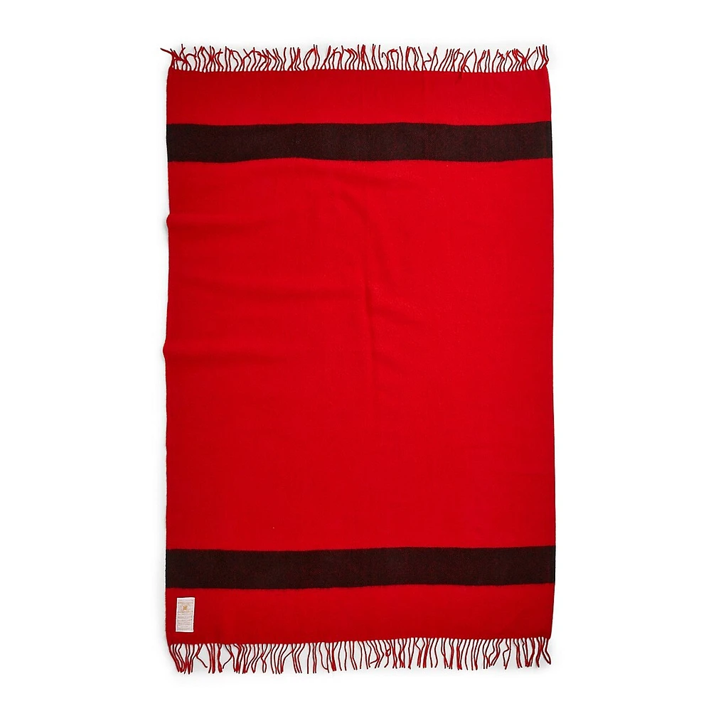 Scarlet Wool Caribou Throw