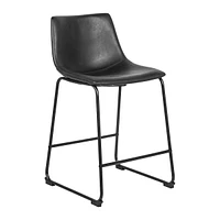James Faux Leather Counter Stool