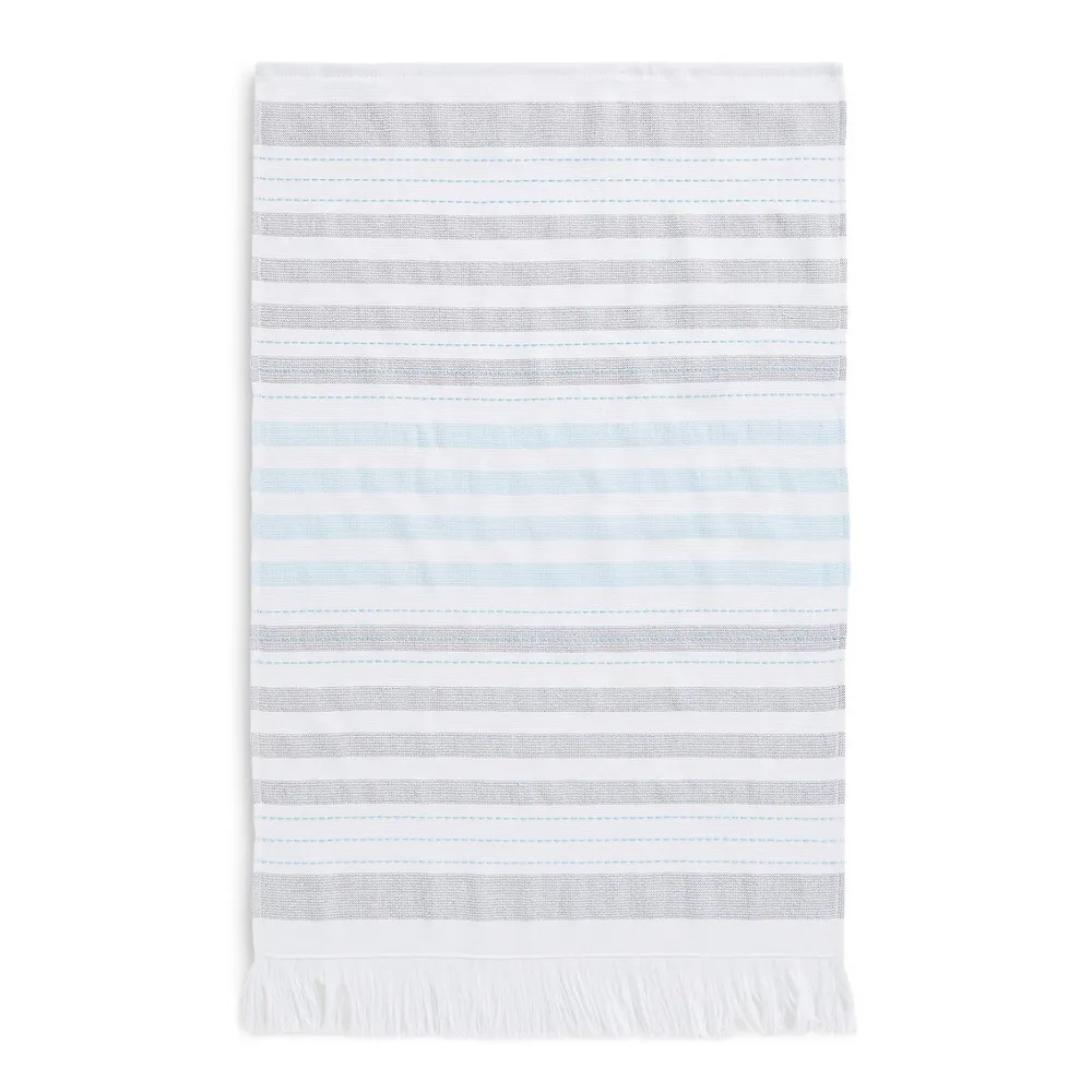 2-Piece Stripe Cotton-Blend Tea Towels Set