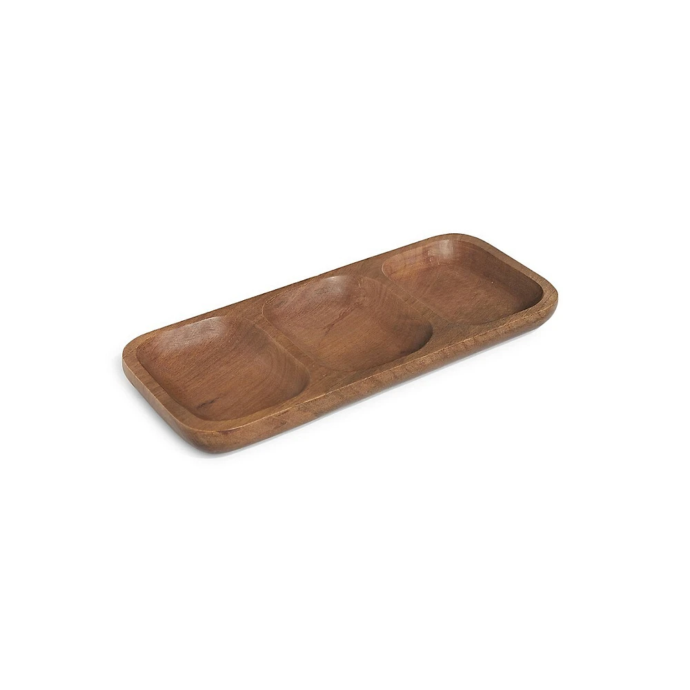 Carson Mango Wood Condiment Tray