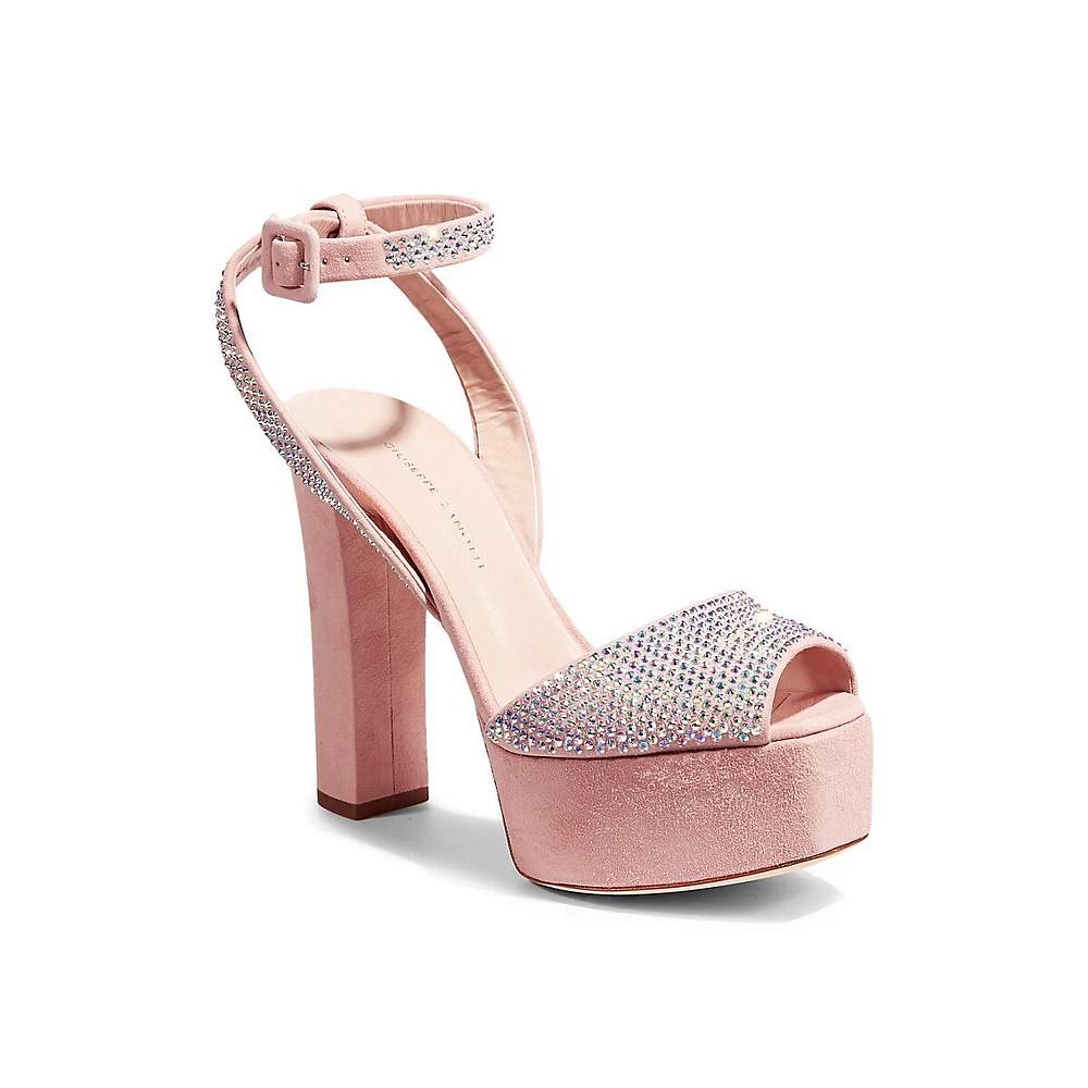 Crystal Platform Sandals