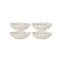 Textured Neutrals Stoneware 4-Piece All-Purpose Bowl Set