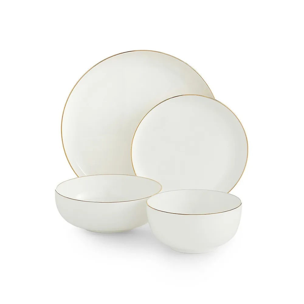 Parker 32-Piece Bone China Dinnerware Set