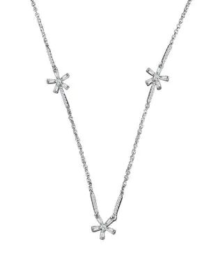 HESTIA JEWELS Star Joy Baguette  . . Diamond Flower Necklace |  Metropolis at Metrotown