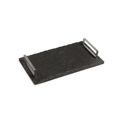 Carson Slate Serving Tray With Handles