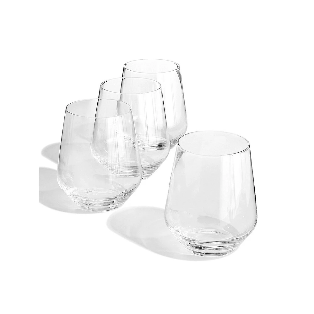 Ensemble de quatre verres à whisky Caden