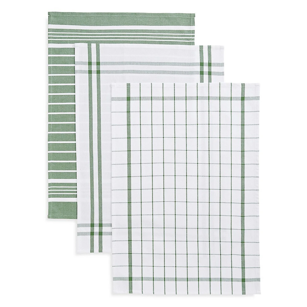 Classic Kitchen 3-Piece Tea Towels Set