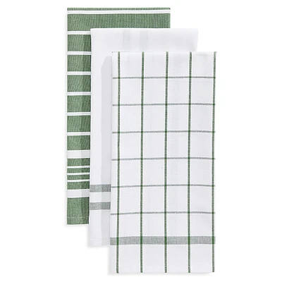 Classic Kitchen 3-Piece Tea Towels Set