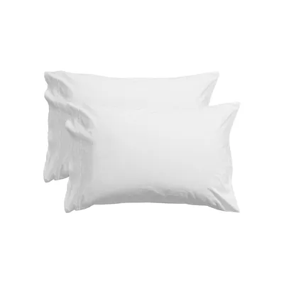 Cotton Lace Trim 2-Piece Pillowcase Set
