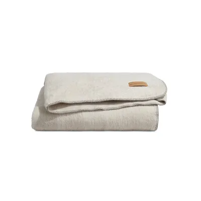Cotton-Rich Whipstitch Blanket