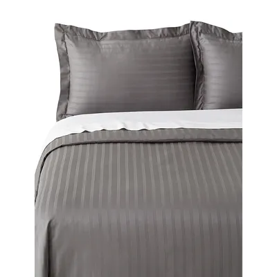 Carlyle 550 Thread Count Dobby Stripe Duvet Cover Set