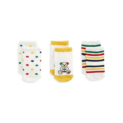 Chaussettes assorties pour bébé, boîte-cadeau de 3 paires