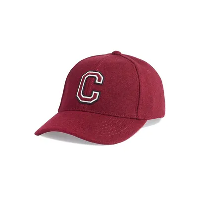 C Initial Varsity Patch Melton Cap