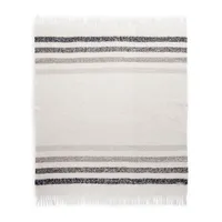 Perfect All Season Classic Sterling Stripe Throw Blanket