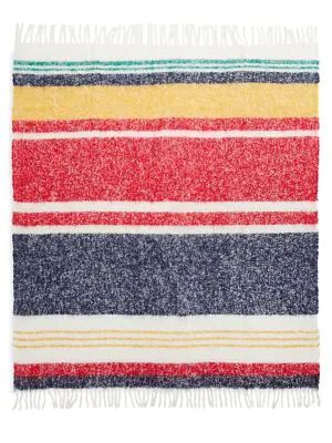 Perfect All Season Colourblock Multistripe Throw Blanket