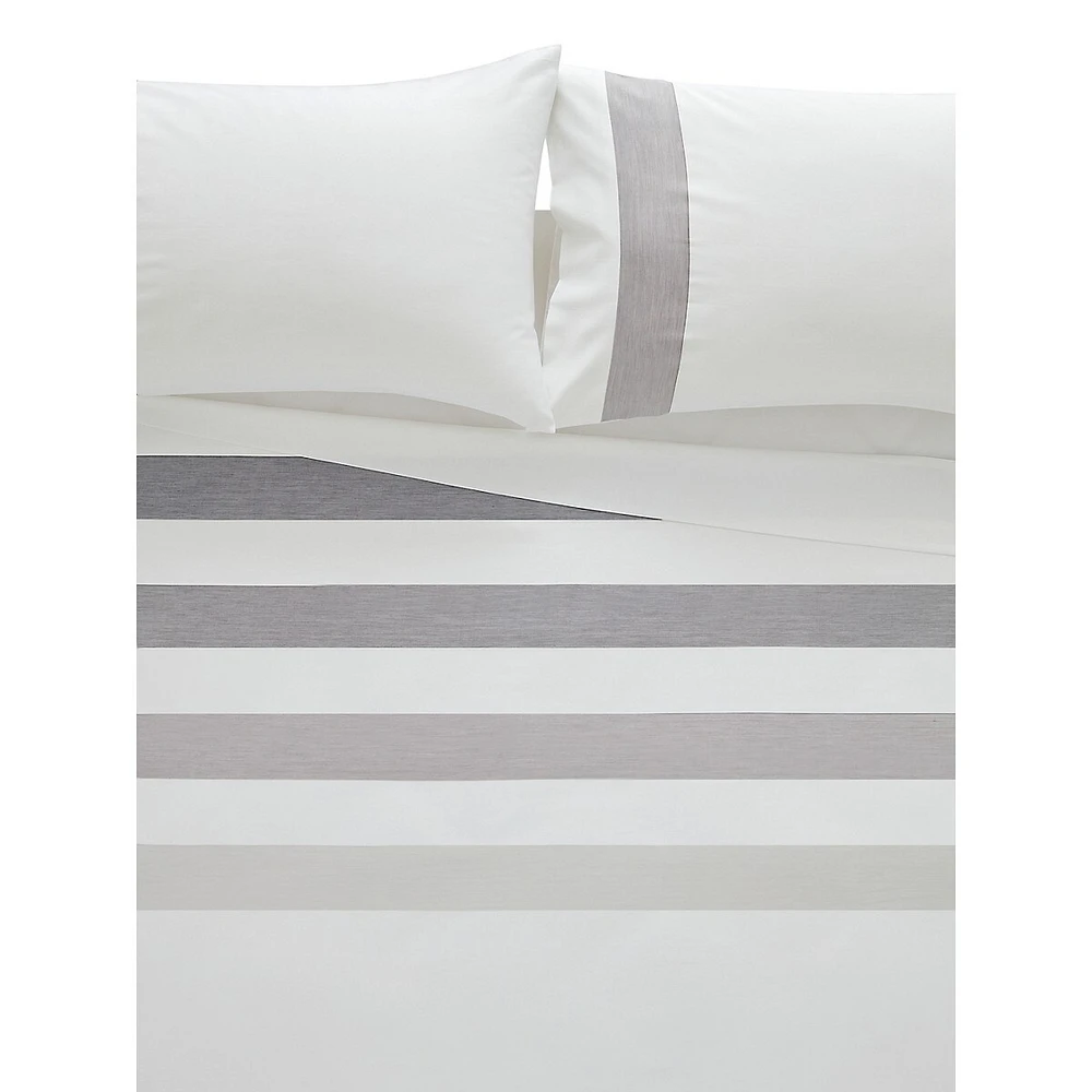 Sterling Stripe Sateen 4-Piece Sheet Set