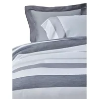 Sterling Stripe Sateen 3-Piece Duvet Cover Set